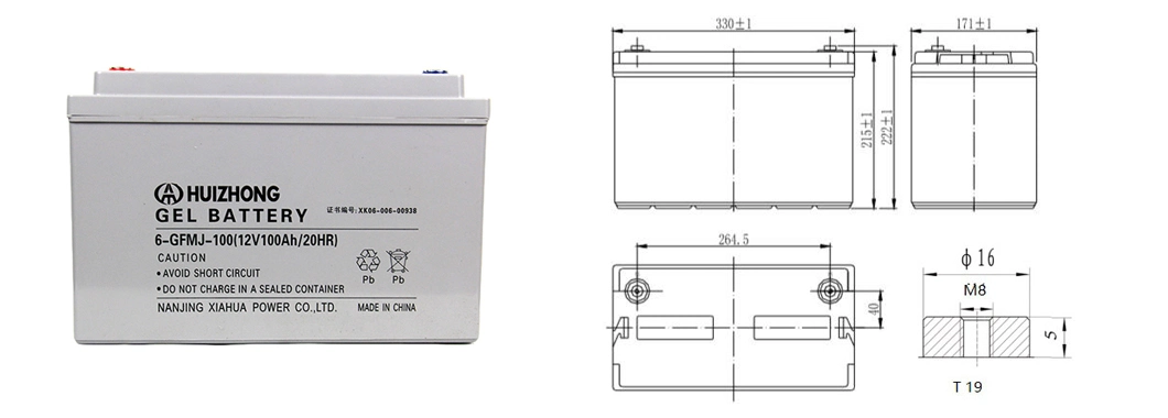 New Battery Green Energy Storage Battery Gel 12V 100ah Solar Cell