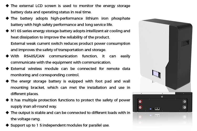 Skycorp Storage Battery Systems Solar Wall Mount 10kwh Power Lithium Iron Battery Solar 100ah 48V Batterie LiFePO4