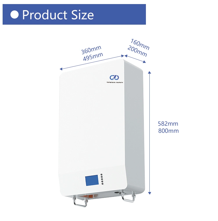 Solar Energy Solar Batteri 100ah 200ah 5kwh 10kwh Lithium Battery 48V LiFePO4 Power Wall Mounted Powerwall Battery Pack