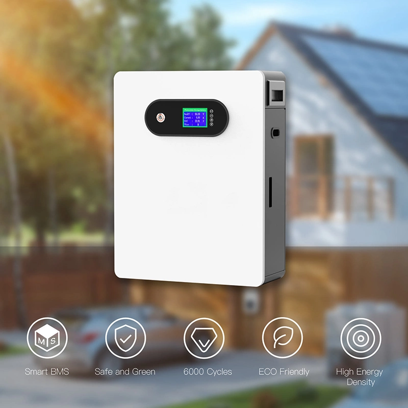 Power Wall 48V 200ah Hybrid off Grid BMS LiFePO4 Lithium Ion Home Solar Battery