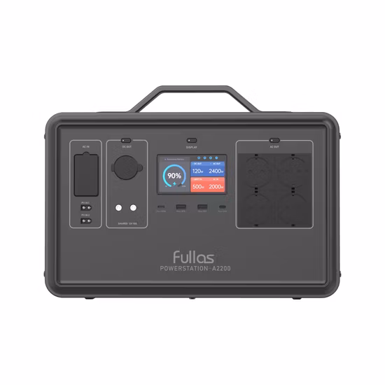 Fullas 전원 솔루션 500W-2400W 야외 캠핑용 LiFePO4 배터리가 장착된 휴대용 발전소 태양열 충전 발전기