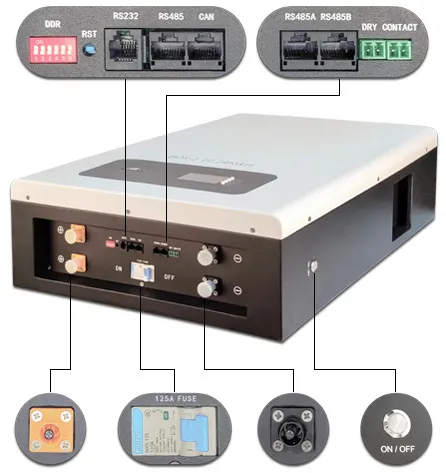 캐비닛 태양 전지 Ess-48 100Ah 200Ah 내장 BMS 리튬 배터리 태양 전지 홈 에너지 저장 시스템 저장 배터리